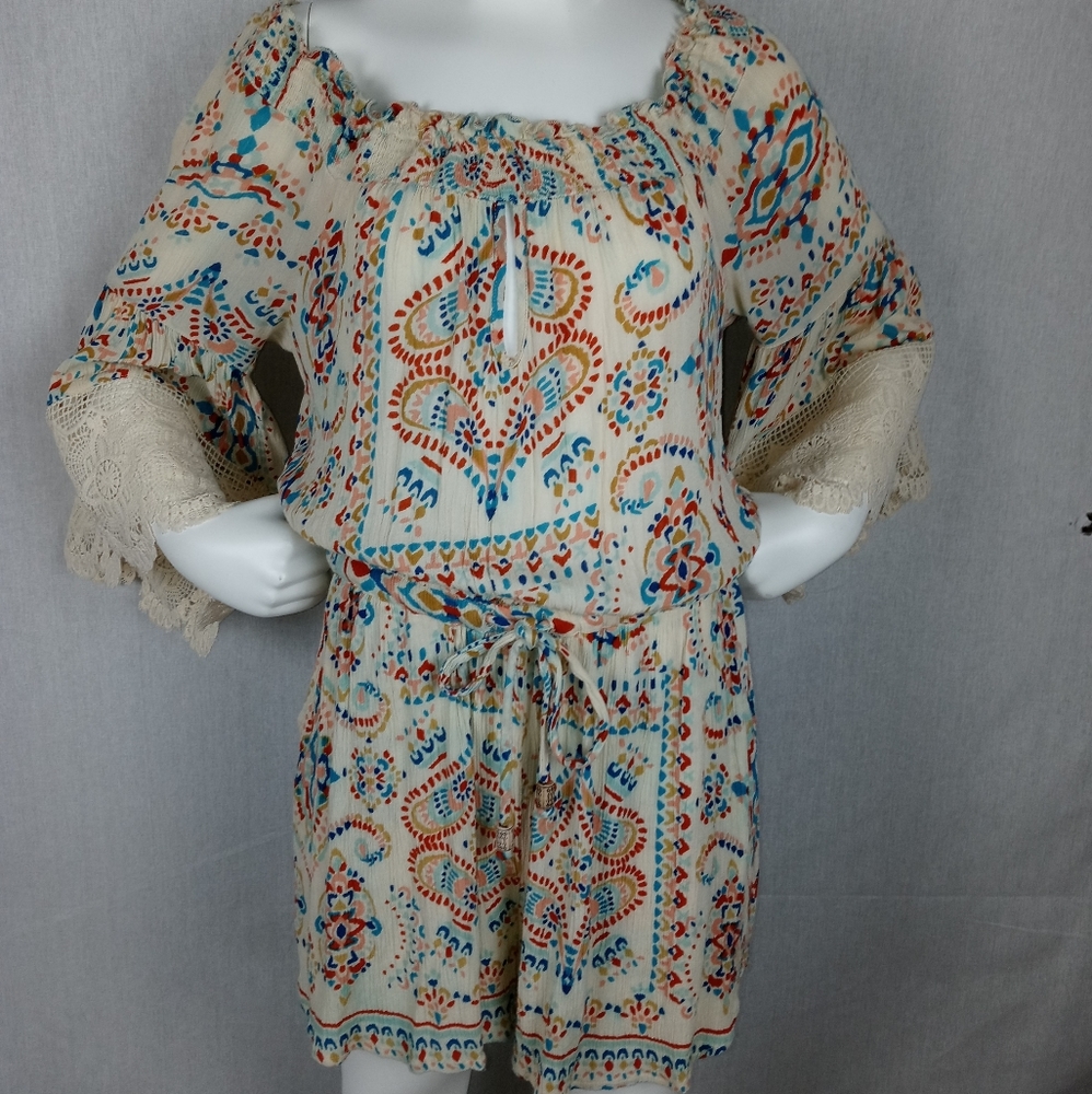 Patrons Of Peace Boho Romper Small
